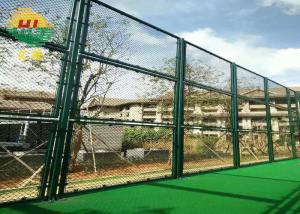 Wholesale 3.5mm Soccer Court Chain Link Wire Fence Pvc Coated Or Galvanized 10ft High from china suppliers