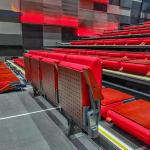 200-500 People Capacity Retractable Bleachers Aluminum 4-10 Rows