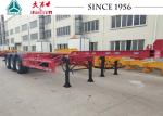 40 Foot Container Trailer , Tri Axle Skeletal Trailer For Cold Chain Transport