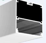 Surface Suspension Mounted Aluminum LED Profile Alloy 6063 Alu Extrusion Profile