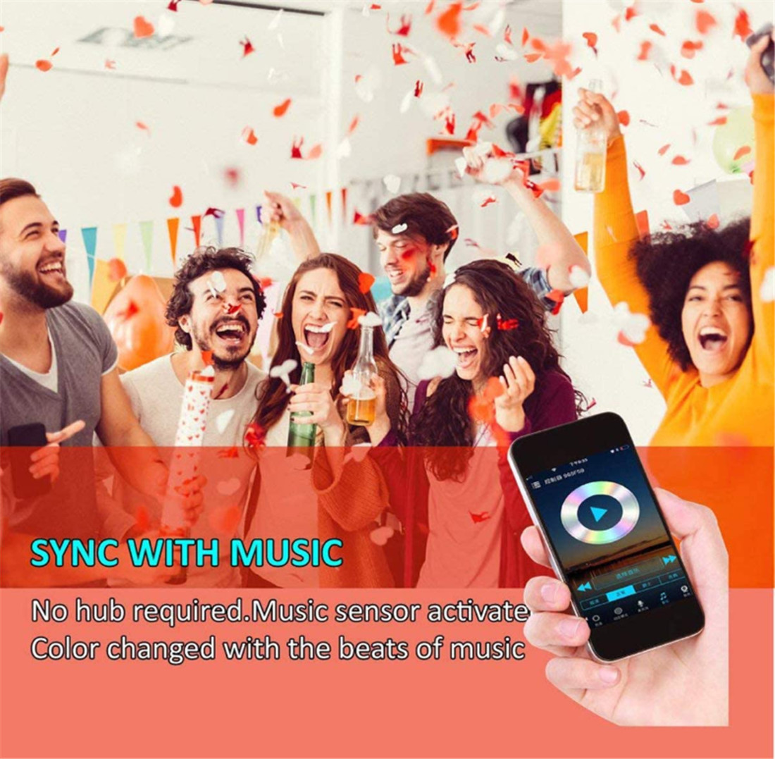 12V Wi-Fi Smart Sync Music Light Strip