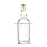 Customized Luxury 250ml 500ml 750ml Vodka Glass Bottle with Cork