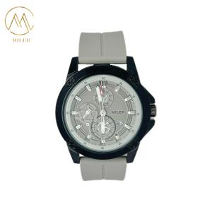 Wholesale Fashionable Round Dial Silicone Unisex Wristwatch Trendy Waterproof Watch With Calendar from china suppliers