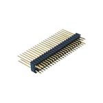 Gold Plated 0.8U Pin Header Connectors PA6T Insulation Plastic