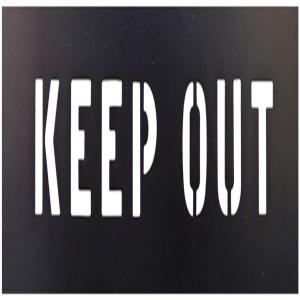Wholesale Keep Out PVC Plastic Letter Stencils Rectangle Attention Traffic Paint Stencils from china suppliers