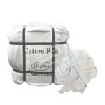 Cut reused Grade A White tshirt Cotton Rags Scraps Industrial Cleaning Rags 10kg
