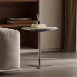 Marble Top Stainless Side Table Bedroom Stainless End Table