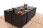 Promotion Rattan Furniture 11PCS Indoor / Outdoor Rattan Dining Sets Set With