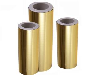Wholesale 25mic Metallic Gloss Lamination Film Roll For Hot Lamination Package Cosmetics Box Packaging from china suppliers