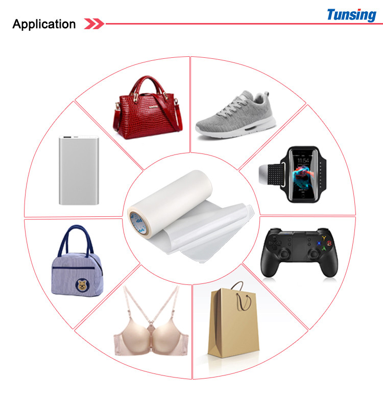 Transparent EAA Hot melt adhesive film for textile fabric embroidery patch