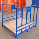Q235 Stackable Pallet Cage Industries Metal Mesh Storage Containers