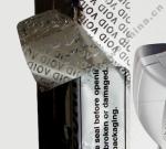 PET Tamper Evident Printable Security Labels White Jumbo Size Roll Material