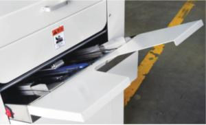 China Computerized Booklet Paper Folding Binding Machine Saddle Flat Stitch Binding Machine on sale