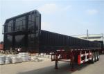 3 Axles 12 Wheels 13m Side Wall Semi Trailer High Tensile Low Alloy