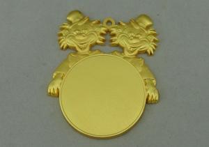 Wholesale 80 mm 3D Die Cast Medals Of Clown For Carnival , Zinc Alloy With Misty Gold Plating from china suppliers