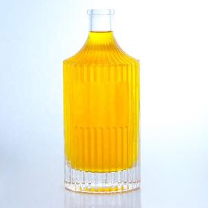 Wholesale 500ml 750ml 1000ml Transparent Empty Glass Bottle for Vodka Gin Rum Whisky Brandy from china suppliers