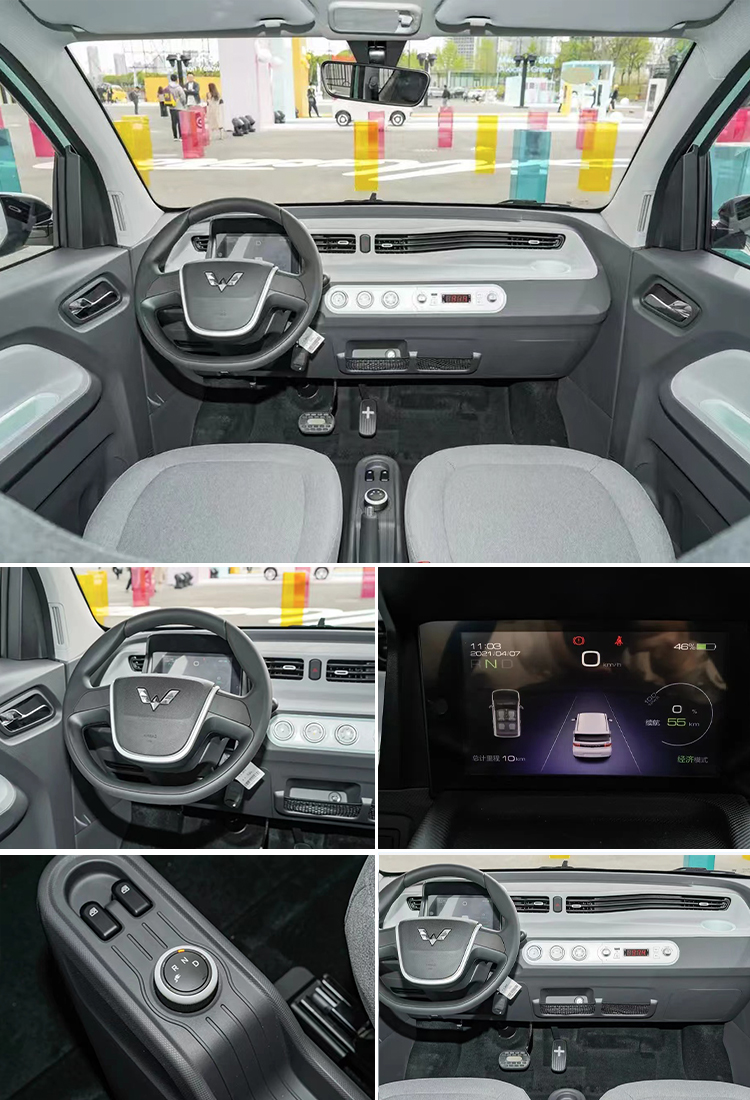Left Steering Wuling Hongguang Mini EV with 13.8kwh Battery Capacity and 120km Range