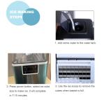 Stainless Steel 20kg Mini Portable Ice Cube Block Making Automatic Countertop