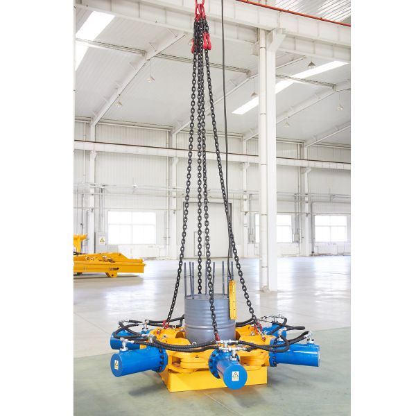 Cylinder Stroke 230mm Machine Pile Breakers Hydraulic System 31.5MPa To Break Round P[ile, Cut Pile Head