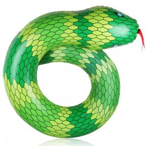 Snake Shape PVC Tube Inflatable Swimming Ring Pool Float for Adult / Kids Summer Beach Party