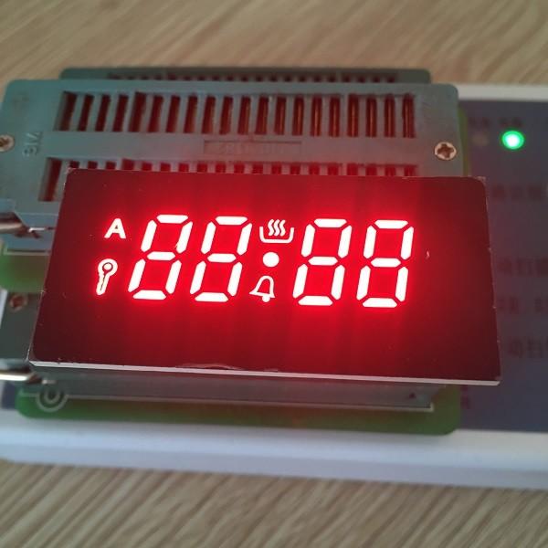 4 Digit 7 Segment Numeric Display Ultra Red 10.7mm Character Height For Gas