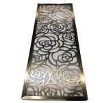 Dubai Interior stainless steel decorative room divider partition for restaurant