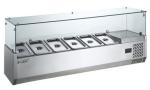 1/3x6 Commercial Ice Cream Freezer Salad Bar With Static Cooling 3.5KW/220V