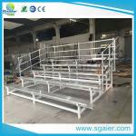 5 Rows Lightweight Stadium Seats , Soccer Collapsible Foldable Bleacher Seats