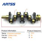 129900-21000 4TNE94 4TNE98 Casting Iron Crankshaft For Forklift Spare Parts