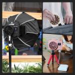 100watt Portable led fill light Rechargeable Battery Powered Bi Color Temperatur