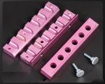 12 Cavities Aluminium Lipstick Filling Mold with 12.1mm Rose Gold Coating