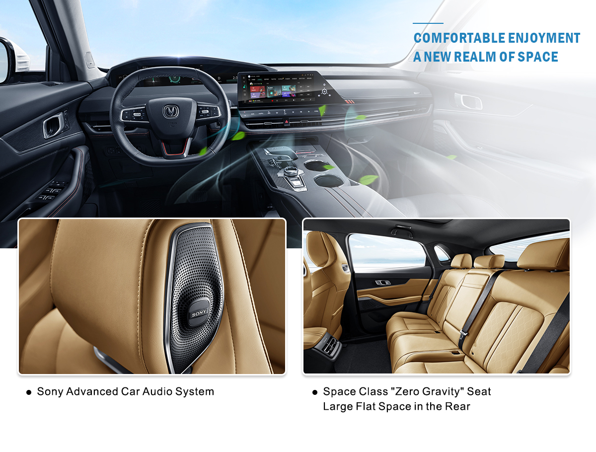 2023 Changan UNI-K iDD 2.0T AWD EV Luxury Sport Energy Vehicle for Adults Length * width * height 4865*1948*1690 mm