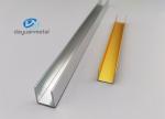 6063 Aluminum U Profiles , Electrophoresis U Shape Aluminum Extrusion