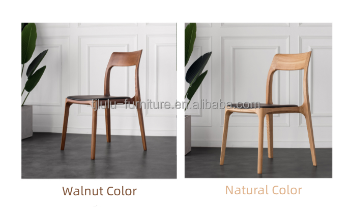 Solid Wood Frame Customization Dining Chairs for Modern Restaurant Stacking