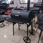 Stainless Steel Double Barrel Smoker BBQ Grill with Big Body and Large Cooking