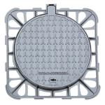 Durable Ductile Iron Manhole Cover Circular EN124 D400 For Urban Utilities