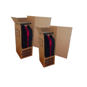 Wholesale Folding Corrugated Wardrobe Clothes Moving Storage Box from china suppliers