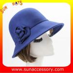 Vintage hot sale mid brim hats wholesale for ladies,100% Australia wool felt