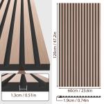 Factory Price Vertical Acoustic Wood Slats Panel Acoustic Timber Board For Wall