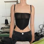 Halter Back Umbilical Ladies Camisole Tank Tops , Women's Camisole Tank Tops