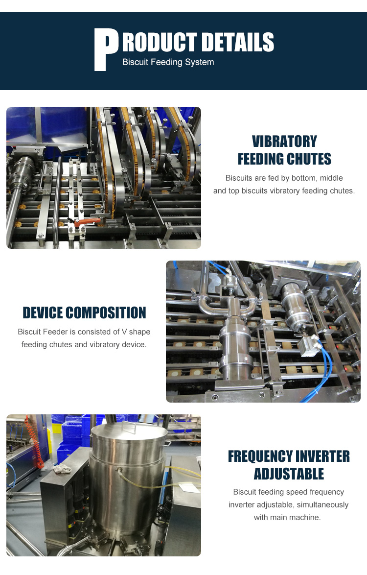 Industrial Filling Chocolate / Biscuit Sandwiching Machine Automatic