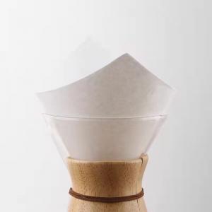 Wholesale 30x30cm Pour Over Glass Pot Chemex Coffee Filter Paper White And Brown from china suppliers