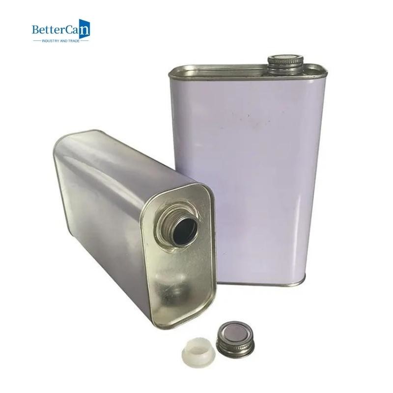 Square Car Paint Tin 1 Litre Varnish Coating Tin Metal Jerry Tin Container