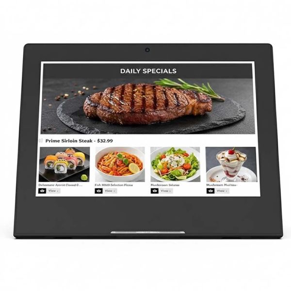 8-inch HD Display Digital Menu Board with Touch Ordering and Video Menu Playback for Restaurants
