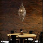 Metal Hollow Hanging Light Morocco Exotic Pendant Light for Turkish Southeast