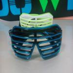 cute window-shade glasses/el glasses/glow glasses