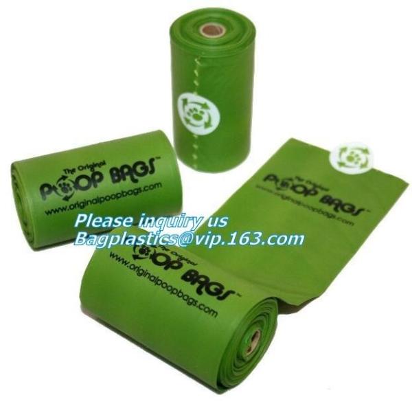 Disposable PE gloves Dog poop picker bags plastic cleaning gloves, bags on roll