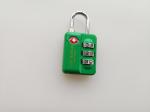 Green TSA Combination Padlock TSA 21009 64.9g With Logo Printed BSCI Certified
