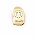 Embossed Metal Gold Plated Lapel Pins , Hard Enamel Badges Shaped Custom