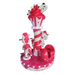 Merry Go Round Kiddie Ride Game Machine Coin Operated For 3 Players